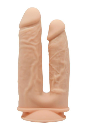 Телесный анально-вагинальный фаллоимитатор Double Penetrator - 19,5 см. 