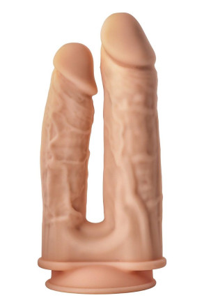 Телесный анально-вагинальный фаллоимитатор Double Penetrator - 19,5 см. 
