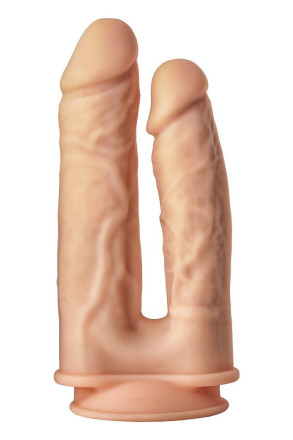 Телесный анально-вагинальный фаллоимитатор Double Penetrator - 19,5 см. 