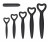 Набор вагинальных расширителей с вибропулей Silicone Vaginal Dilator Set 
