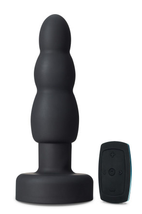 Черный анальный вибратор Propel Plug - 14,6 см. 