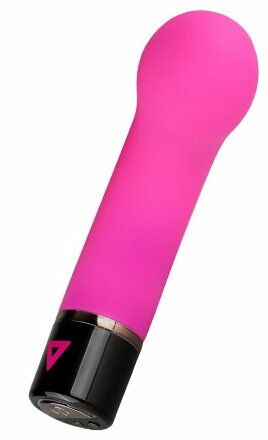 Розовый силиконовый мини-вибратор Lil Gspot - 13 см. 