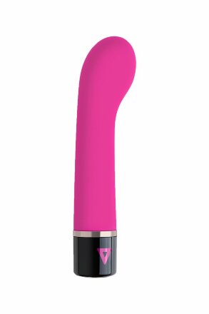 Розовый силиконовый мини-вибратор Lil Gspot - 13 см. 