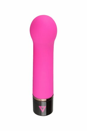 Розовый силиконовый мини-вибратор Lil Gspot - 13 см. 