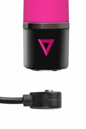 Розовый силиконовый мини-вибратор Lil Gspot - 13 см. 