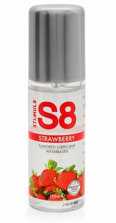 Смазка на водной основе S8 Flavored Lube со вкусом клубники - 125 мл. 