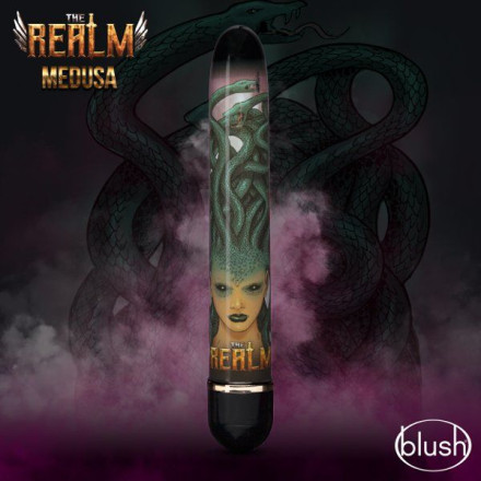 Фиолетовый вибратор Medusa - 17,7 см. 