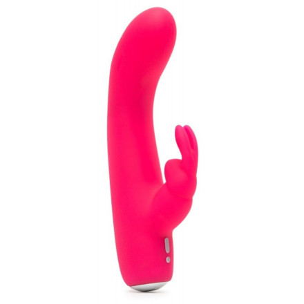 Розовый вибратор-кролик Rechargeable Mini Rabbit Vibrator - 15,2 см. 