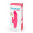 Розовый вибратор-кролик Rechargeable Mini Rabbit Vibrator - 15,2 см. 