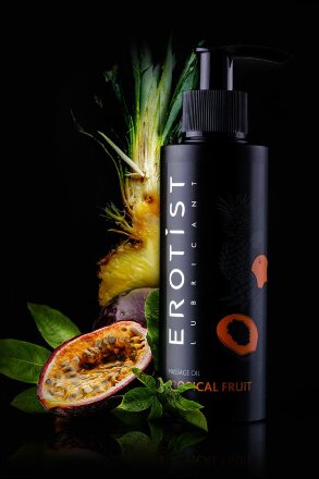 Массажное масло Erotist TROPICAL FRUIT с ароматом тропических фруктов - 150 мл. 