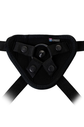 Страпон с 2 насадками и вибрацией UniStrap - 20 и 18 см. 