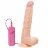Телесный вибромассажёр на присоске G-GIRL STYLE 9INCH VIBRATING DONG - 22,9 см. 