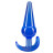 Синяя анальная пробка в форме якоря Large Anal Plug - 12,2 см. 