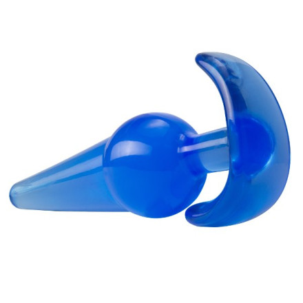 Синяя анальная пробка в форме якоря Large Anal Plug - 12,2 см. 