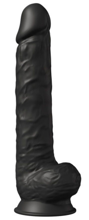 Черный фаллоимитатор-гигант Model 1 - 38 см. 