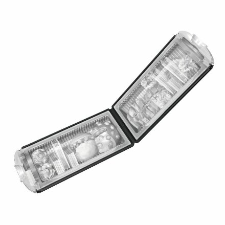 Чёрный мастурбатор FLIP HOLE BLACK 