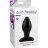 Черная анальная пробка среднего размера Large Silicone Plug - 13 см. 