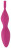 Ярко-розовый клиторальный вибратор с 3 насадками Spot Vibrator with 3 Tips - 17,9 см. 