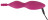 Ярко-розовый клиторальный вибратор с 3 насадками Spot Vibrator with 3 Tips - 17,9 см. 