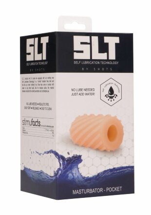 Телесный миниатюрный двухсторонний мастурбатор Self Lubrication Pocket Masturbator 