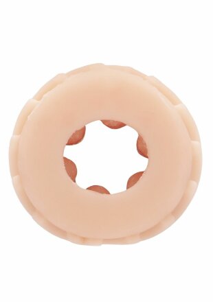 Телесный миниатюрный двухсторонний мастурбатор Self Lubrication Pocket Masturbator 