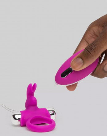Лиловое виброкольцо с пультом ДУ Remote Control Cock Ring 