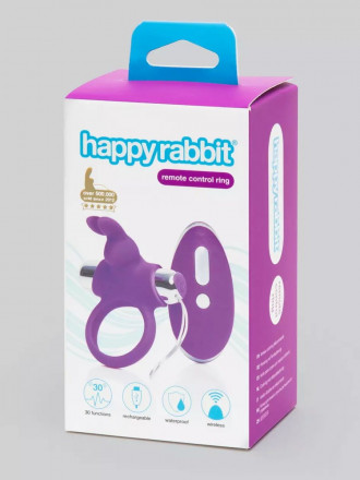 Лиловое виброкольцо с пультом ДУ Remote Control Cock Ring 