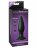 Чёрная малая анальная вибропробка Small Rechargeable Anal Plug - 10,9 см. 