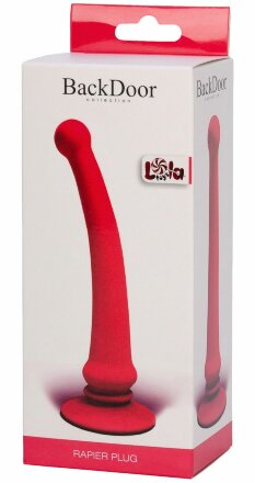 Розовый анальный стимулятор Rapier Plug - 15 см. 