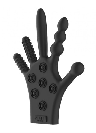 Черная стимулирующая перчатка Stimulation Glove 