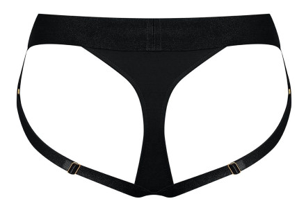 Черные трусики для насадок Heroine Lingerie Harness - size M 