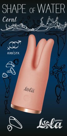 Коралловый вибростимулятор CORAL - 10,2 см. 