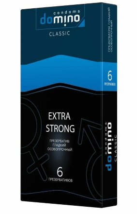 Суперпрочные презервативы DOMINO Extra Strong - 6 шт. 