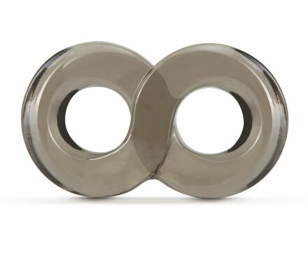 Дымчатое кольцо-восьмерка Cock Ring and Ball Strap 