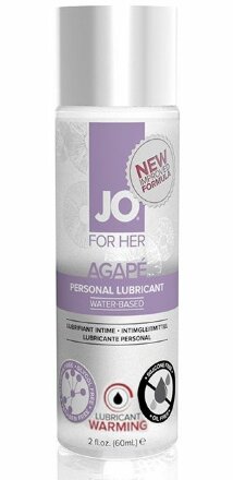 Разогревающий женский лубрикант на водной основе JO AGAPE LUBRICANT WARMING - 60 мл. 