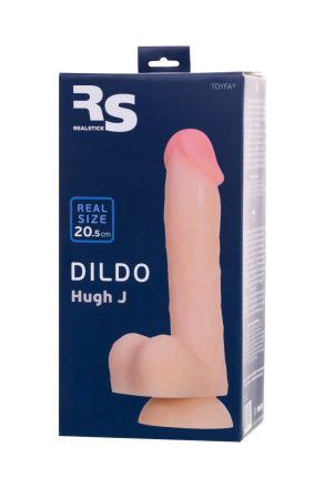 Телесный фаллоимитатор Hugh - 20,5 см. 