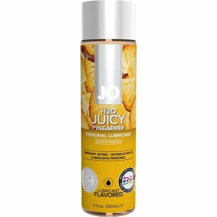 Лубрикант на водной основе с ароматом ананаса JO Flavored Juicy Pineapple - 120 мл. 