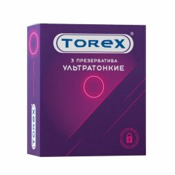Презервативы Torex &quot;Ультратонкие&quot; - 3 шт.