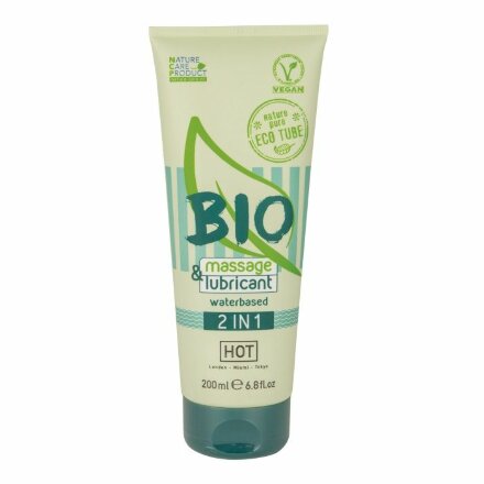 Массажный гель-лубрикант Bio 2-in-1 - 200 мл. 