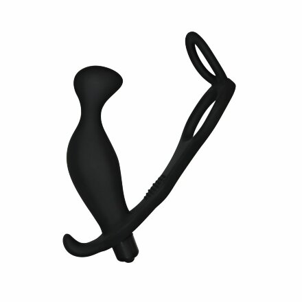 Черный вибромассажер простаты Ass Rasca Prostate 