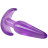 Фиолетовая анальная пробка в форме якоря Slim Anal Plug - 10,8 см. 