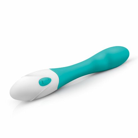 Зеленый вибратор для G-стимуляции Tate G-Spot Vibrator - 20 см. 