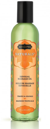 Массажное масло Naturals Tropical Mango с ароматом манго - 236 мл. 