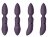 Фиолетовый эротический набор Pleasure Kit №4 