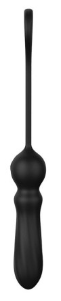 Черный анальный вибромассажер SMOOTH ANAL VIBE - 25 см. 