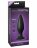 Чёрная большая анальная вибропробка Large Rechargeable Anal Plug - 13,5 см. 