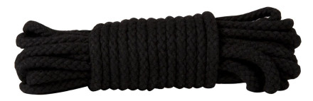 Чёрная хлопковая веревка для связывания Bondage Rope 33 Feet - 10 м. 