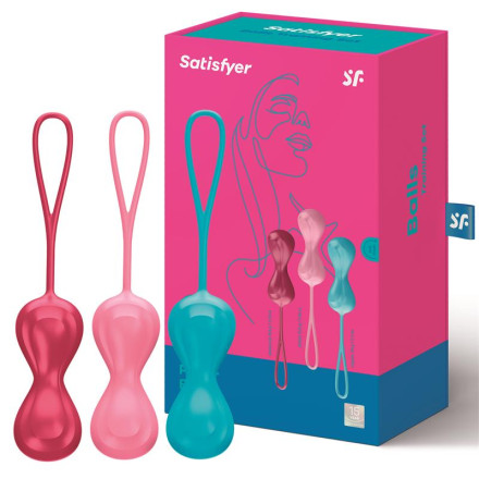 Набор из трёх двойных вагинальных шариков Satisfyer Balls 