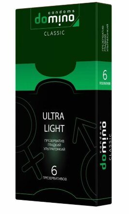Супертонкие презервативы DOMINO Ultra Light - 6 шт. 