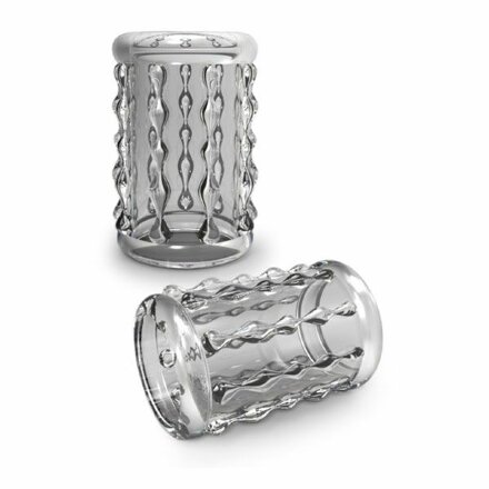 Прозрачная насадка с бороздками STAY HARD COCK SLEEVE 04 CLEAR 